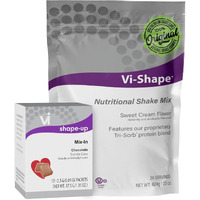 Chocolate Cardia + Vi-Shape - 1 Shake Pouch (24 Servings) + 1 Box Chocolate Mix-In (15 Servings) Delicious Chocolate Goodness, Formerly Known As Visalus