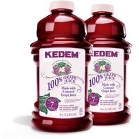Kedem Concord Grape Juice, 100% Juice, 96 Oz (2 Pack) No Sugar Added, No Artificial Flavors Or Colors