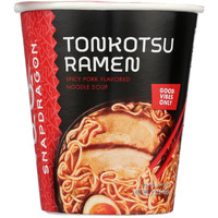 Snapdragon Spicy Tonkotsu Ramen Cups | Rich Pork Flavor Broth With Authentic Ramen Noodles And Chili Garlic Oil | Authentic Flavors | Kyushu-Style | 2.2 Oz (6 Pack)