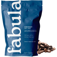 Fabula Coffee Dark Roast Whole Beans - Organic - Low Acid - Single Origin -Non Gmo - Mold Free - 12 Ounces