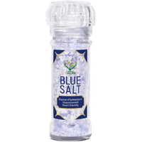 Eupherbia Blue Salt, Coarse, Rare Mineral Salt, High Potassium, Lower Sodium, Natural, Unprocessed, Hand Harvested, Kosher Certified, 100G (3.5 Oz)