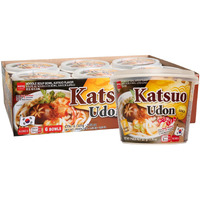 Wang Katsuo Udon Bowl, Rich And Sweet, Noodles Made For Slurping, 7.79 Ounce, Pack Of 6
