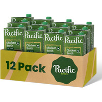 Pacific Foods Low Sodium Organic Free Range Chicken Broth, 32 Oz Carton (Case Of 12)