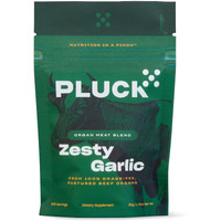 Pluck Zesty Garlic Organ Meat Blend Seasoning | From Grass-Fed & Grass-Finished Pastured Beef Organs With Redmond Real Sea Salt | 30-Day Supply
