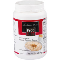 Protidiet Instant Oatmeal Mix (7 Pouches), Simply Add Water, No Sugar Meal Replacement, No Trans Fat, 15G Protein, 90 Calories (Maple-Brown Sugar, 17.6Oz)