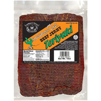 Buffalo Bills 18Oz Teriyaki Western Cut Big Slab Beef Jerky (15 Beef Jerky Slabs Per Bag)