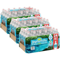 Zephyrhills Spring Water Case Bundles (23.7 Oz. Case Of 24 (Sport Top) - 3 Cases)