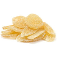 Crystallized Ginger Slices By It's Delish, 2 Lbs Bulk | Candied Dried Ginger Fruit Chews Natural Candy, Ginger Root With Sugar Crystals, Unsulphured, No Color Added - Healthy Snack, Vegan, Kosher