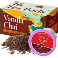 Gya Tea Co Vanilla Chai K Cup Tea Pods For Keurig - Highly Caffeinated Vanilla Chai Tea K Cups - Relax With Smooth Keurig Tea Pods For K-Cup Brewing - Keurig 2.0 & 1.0 Tea Gifts For Tea Lovers