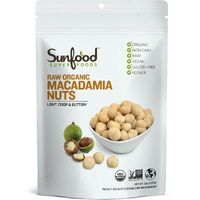 Sunfood Superfood Raw Organic Macadamia Nuts Unsalted - Harvested And Processed At Low Temperatures - Free Of Preservatives - Great For Keto Snack Or Baking - Kosher, Gluten Free - 8 Oz Bag