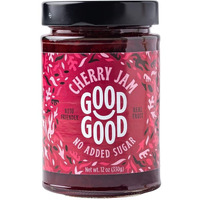 Good Good No Added Sugar Cherry Jam - Keto Friendly Jelly - Low Carb, Low-Calorie And Vegan - Diabetic Friendly - 12Oz / 330G (Pack Of 1)