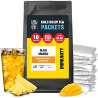 Tiesta Tea - Maui Mango Cold Brew Tea - Mango Pineapple Herbal Tea - Premium Loose Leaf Tea Blend - Non Caffeinated Iced Tea - Cold Brew Tea Packets - Brews 64 Oz Of Pitcher Per Bag (Pack Of 10)