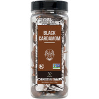 Soeos Black Cardamom 6 Ounces, Non Gmo Verified, Kosher, Asian And India Cooking Spice, Smoky Flavor, Freshly Dried Cardamom, Cardamom Seeds, Cardamom Pods For Cooking, Whole Kali Elaichi, 6Oz.