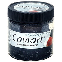 Caviart Award-Winning Vegan Caviar - Black Seaweed Flavor 3.5 Oz (Black Caviart)
