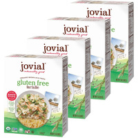 Jovial 100% Organic Gluten Free Brown Rice Pasta, Farfalle, 4 Count