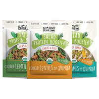 Beanvivo - Variety 3 Pack Salad Protein Boosters - Seasoned, Garlic & Herbs, Edamame - Delivering A Burst Of Taste And 10G Of Protein-Packed Goodness In Every Pouch 5Oz Pouches Each