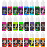 Airbrush Food Coloring Kit From Futebo: 24 Colors Edible Airbrush Kit For Cupcakes, Cookies & Desserts,Tasteless Cake Paint Edible Airbrushes Food Coloring For Cake Decorating(0.35 Fl. Oz Each Bottle)