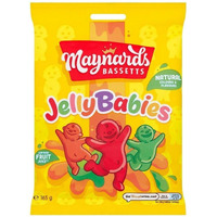 Maynards Bassetts Jelly Babies Sweets Bag 165G (Pack Of 6)
