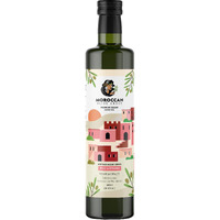 Moroccan Olive Grove - Bold & Dynamic - Premium Desert Extra Virgin Cold Extracted Olive Oil, 100% Single Origin From Morocco, Polyphenol Rich - 16.9 Fl Oz (500Ml) (Red 500Ml *)
