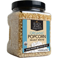 Black Jewell Organic White Popcorn Kernels, Organic Select White, 28.35Oz (Pack Of 2)