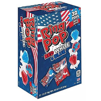 Tmp Ring Pop Limited Edition Red, White, And Blue Lollipop Variety Party Pack (16 Oz., 32 Ct.) ( 1 Box )
