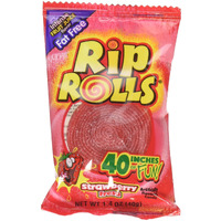 Rip Rolls 24 Count Strawberry, 1.4 Ounce (Pack Of 24)