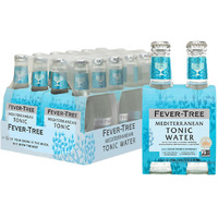 Fever Tree Mediterranean Tonic Water - Premium Mixer - Refreshing Beverage For Cocktails & Mocktails. Naturally Sourced Ingredients, No Artificial Sweeteners Or Colors - 200 Ml Bottles - Pack Of 24