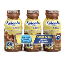 Splenda Diabetes Care Shakes - Meal Replacement Shake, 8 Fluid Ounces Per Bottle (Milk Chocolate, 6 Pack)
