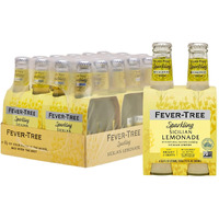 Fever Tree Sparkling Sicilian - Premium Quality Mixer - Refreshing Beverage For Cocktails & Mocktails. Naturally Sourced Ingredients, No Artificial Sweeteners Or Colors - 200 Ml Bottles - Pack Of 24