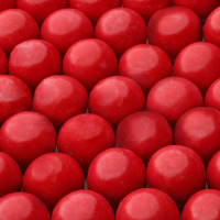 Gumballs For Gumball Machine - 1 Inch Double Bubble Gumballs - Cherry Flavored Bubble Gum Red Gumballs - Kids Gum - Bulk Gum Balls 1.7 Lb - Chewing Gum