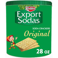 Keebler Export Sodas Soda Crackers, Soup Crackers, Lunch Snacks, Original, 28Oz Can (1 Can)