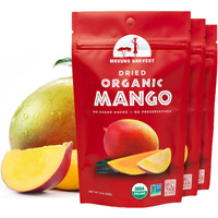 Mavuno Harvest Mango Dried Fruit Snacks | Unsweetened Organic Dried Mango Slices | Gluten Free Healthy Snacks For Kids And Adults | Vegan, Non Gmo, Direct Trade | 2 Ounce, Pack Of 3