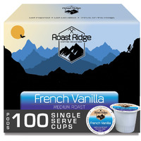 Roast Ridge Single Serve Coffee Pods For Keurig K-Cup Brewers, French Vanilla Blend, Medium Roast, 100 Count