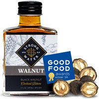 Strongwater Black Walnut Bitters (40 Servings) - Rich, Nutty Walnut Bitters For Cocktails - Pair Walnut Cocktail Bitters With A Manhattan, Coffee, Or Use Walnut Bitters For Old Fashioned - 3Oz, 1 Pack