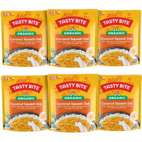 Tasty Bite Organic Coconut Squash Dal, 10 Ounce, Pack Of 6, Ready To Eat, Microwavable Entree, Vegan