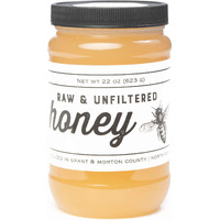 Tjo Bees Raw And Unfiltered Honey (22 Oz Jar)