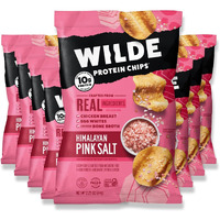 Himalayan Pink Salt Protein Chips By Wilde Chips, Thin And Crispy, High Protein, Keto Friendly, Made With Real Ingredients, 2.25Oz Bag (8 Pack)