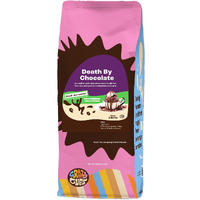 Crazy Cups Flavored Ground Decaf Chocolate Coffee, Decaffeinated Death By Chocolate Coffee In 10 Oz Bag, For Brewing Flavored Hot Or Iced Coffee, (Pack Of 1)