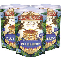 Blueberry Pancake & Waffle Mix By Birch Benders, Made With Real Blueberries, Just Add Water, Non-Gmo, Just Add Water, 14 Oz (Pack Of 3)