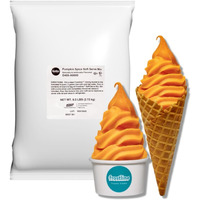 Frostline Pumpkin Spice Soft Serve Ice Cream Mix | Lactose & Gluten Free Mix | Use Blender, Countertop Ice Cream Maker, Soft Serve Machine And More | Add Water, Dairy Or Dairy Alternative | 6 Lb Bag