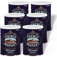 French Market Coffee & Chicory Restaurant Blend Dark Roast Ground Coffee, 12Oz Can (Pack Of 6)