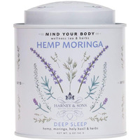 Harney & Sons Hemp Moringa Tea Blend, Wellness, Deep Sleep Blend, 5 Oz Tin