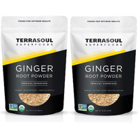 Terrasoul Superfoods Organic Ginger Powder, 2 Lbs (2 Pack) - Lab-Tested | Raw | Potent Spicy Flavor