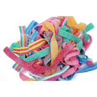 Smarty Stop Sour All Flavor Gummy Belts Candy 1 Pound (Blueberry, Apple, Mango, Watermelon, Cherry)