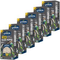 Lundberg Thin Stackers - Rice Cakes, Organic Brown Rice With Organic Cracked Black Pepper And Sea Salt, Healthy Snacks For Adults, Low-Calorie Snacks, Organic Snacks, Vegan, 6 Oz (Pack Of 6)