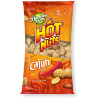 Hampton Farms - Usa Grown All-Natural - Fancy Roasted In-Shell Cajun Peanuts - 10 Oz. Bag
