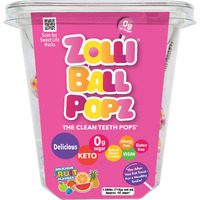 Ball Popz 60Ct Tub - Assorted Flavors, Sugar-Free, Dental-Friendly Lollipops For Guilt-Free And Flavorful Snacking