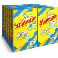 Starburst Duos Singles To Go Powdered Drink Mix, Blue Raspberry Lemon, 12 Boxes With 6 Packets Each - 72 Total Servings, Sugar-Free Drink Powder, Just Add Water, 6 Count (Pack Of 12)