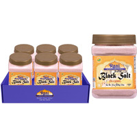 Rani Black Salt Powder (Kala Namak) Mineral 32Oz (2Lbs) 908G Pet Jar, Pack Of 6 ~ Unrefined, Pure & Natural | Vegan | Gluten Friendly | Non-Gmo | Kosher | Indian Origin | Perfect For Tofu Scramble