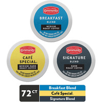 Community Coffee Variety Pack 72 Count Coffee Pods, Medium Dark Roast, Compatible With Keurig 2.0 K-Cup Brewers 24 Count (Pack Of 3)